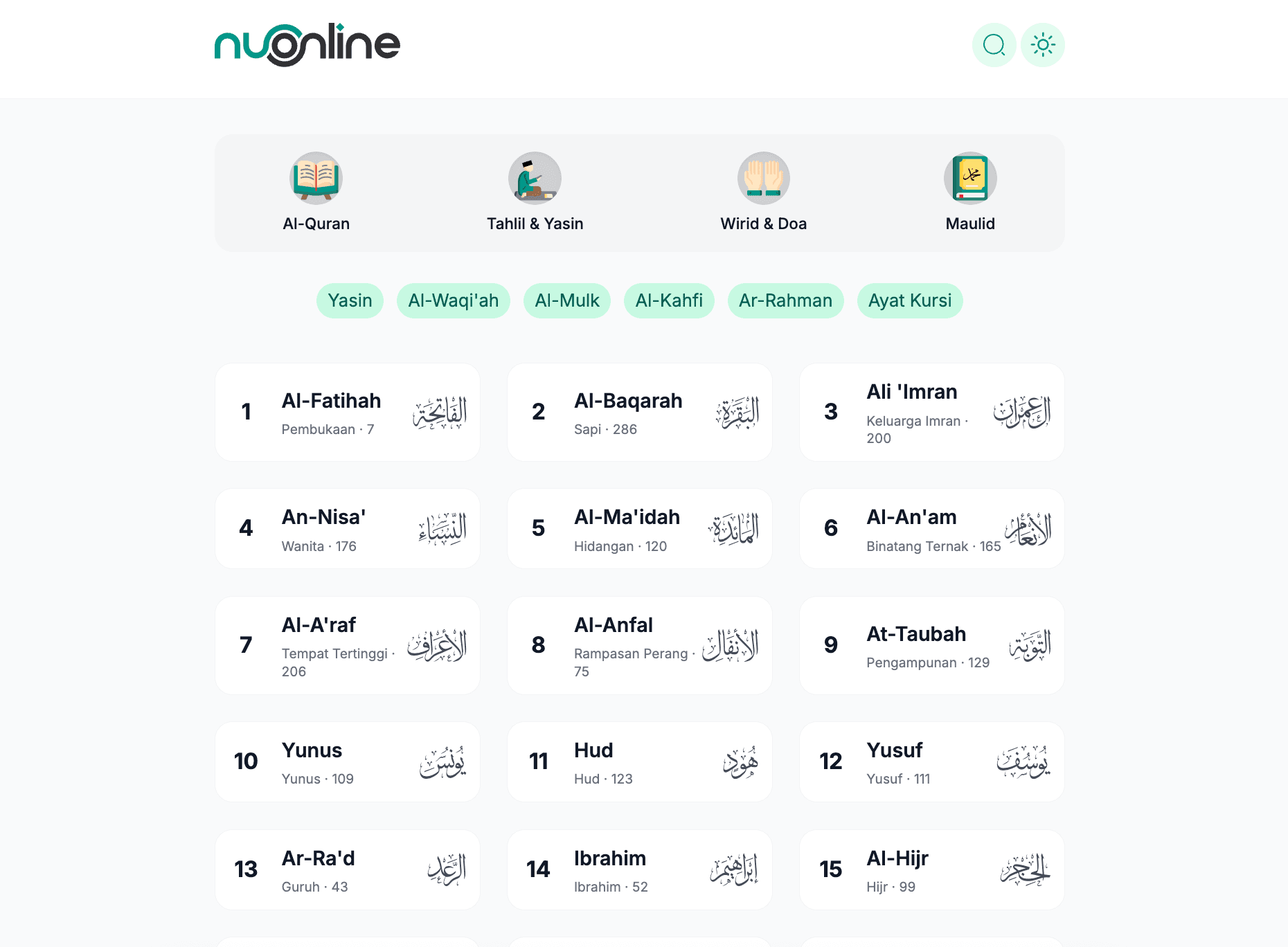 Quran NU Online